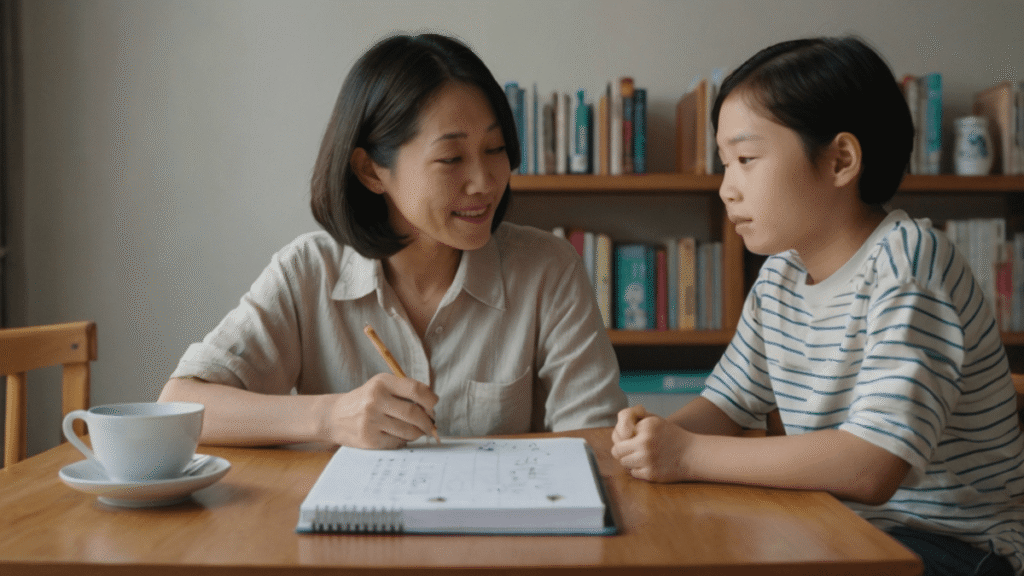 親子で話し合い